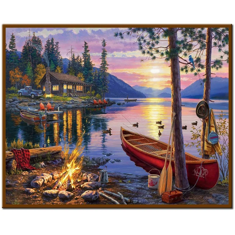Diy 5D Diamond Painting Kit,Full Round Drill Large Forest Lake Sunset&Duck House Kits,Clearance Rhinestone Craft For Wall Deco
Diy 5D Diamond Painting Kit,Full Round Drill Large Forest Lake Sunset&Duck House Kits,Clearance Rhinestone Craft For Wall Deco