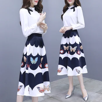 Floral Print Stylish Top And Skirt Women Two Piece Outfits Year-old Female Costume Conjunto Feminino Ensemble Femme Survetement
Floral Print Stylish Top And Skirt Women Two Piece Outfits Year-old Female Costume Conjunto Feminino Ensemble Femme Survetement