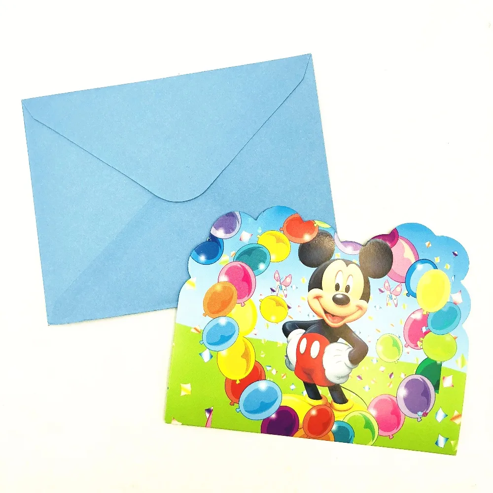 Mickey Mouse Theme Invitation Card Party Decorations For Kids Baby Happy Birthday Wedding Event Party Supplies
Mickey Mouse Theme Invitation Card Party Decorations For Kids Baby Happy Birthday Wedding Event Party Supplies