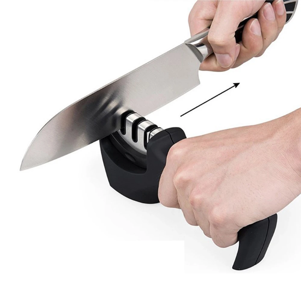 Knife Sharpener 3 Stage Handheld Professional Kitchen Sharpening Stone Whetstone Tungsten Diamond Ceramic Sharpener Tool Kitchen
Knife Sharpener 3 Stage Handheld Professional Kitchen Sharpening Stone Whetstone Tungsten Diamond Ceramic Sharpener Tool Kitchen
