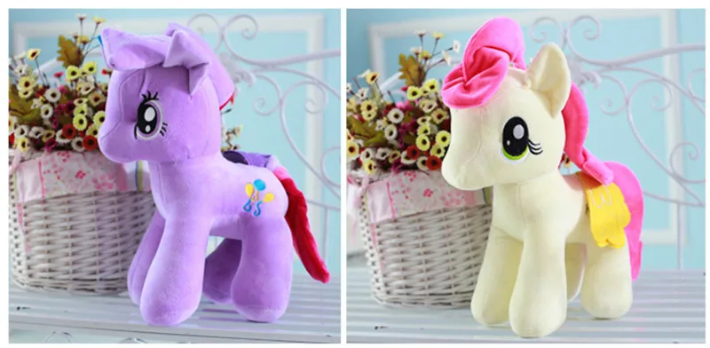 25cm My Cute Little Lovely Horse Birthday Party Plush Animal Toy Dolls For Girl Christmas Gift Horse Toys 10