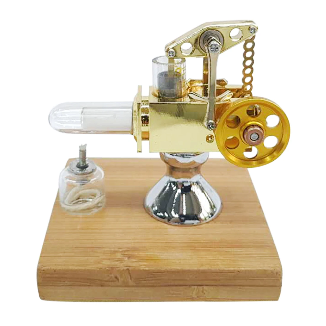 Quartz Hot Cylinder Mini Balance Type Stirling Engine Model With Solid Wood Base Early Education Gift For Children Kids - Golden
Quartz Hot Cylinder Mini Balance Type Stirling Engine Model With Solid Wood Base Early Education Gift For Children Kids - Golden