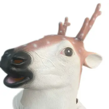 Halloween Sika Deer latex Mask Natural Rubber Adult Size Cute Masquerade Props Cosplay Costume Full Head Masks Free Shipping 
Halloween Sika Deer latex Mask Natural Rubber Adult Size Cute Masquerade Props Cosplay Costume Full Head Masks Free Shipping