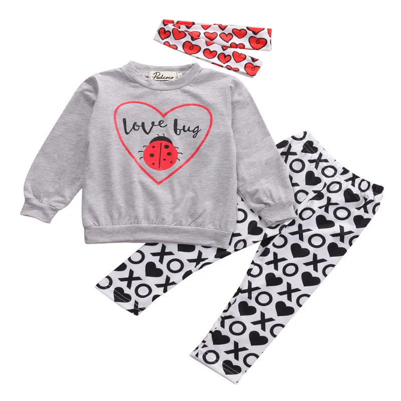 Hot sell Toddler Baby Kids Girls Clothes Long Sleeve ladybug Shirt Tops+XO Pants 2pcs Outfit Clothing Set 
Hot sell Toddler Baby Kids Girls Clothes Long Sleeve ladybug Shirt Tops+XO Pants 2pcs Outfit Clothing Set