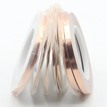 30 Meters Single Side Conductive Copper Foil Tape Strip Adhesive EMI Shielding Heat Resist Tape
30 Meters Single Side Conductive Copper Foil Tape Strip Adhesive EMI Shielding Heat Resist Tape