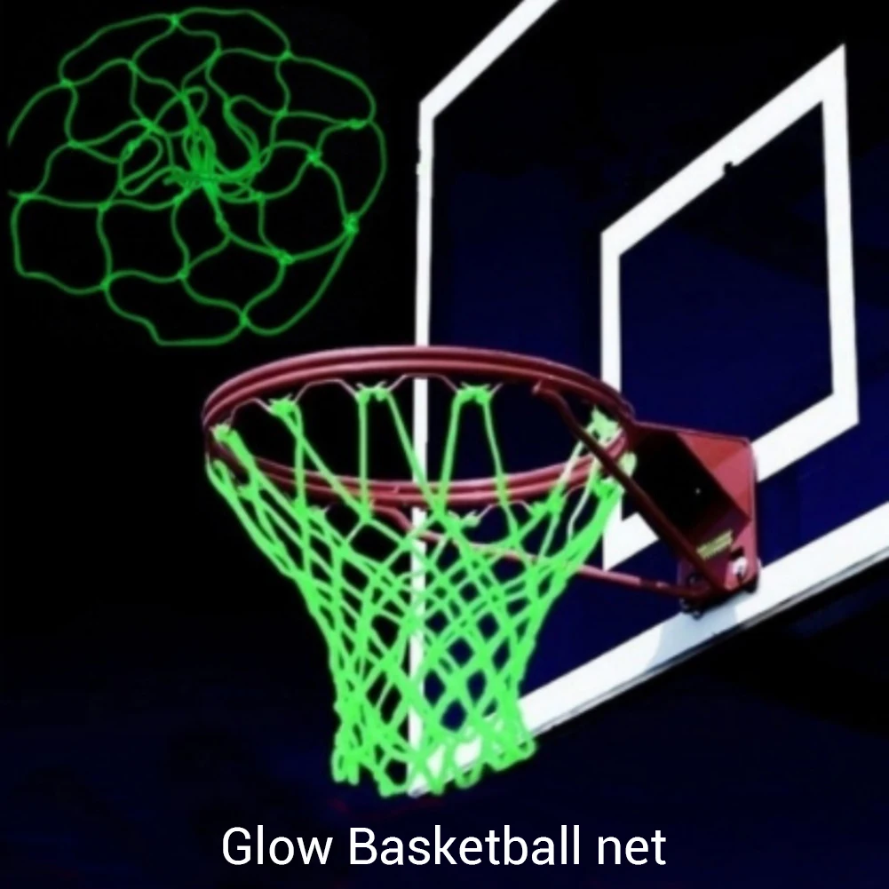 Glow In The Dark Basketball Hoop Net Luminous Shoot Training Sports Kid Gifts Z0 
