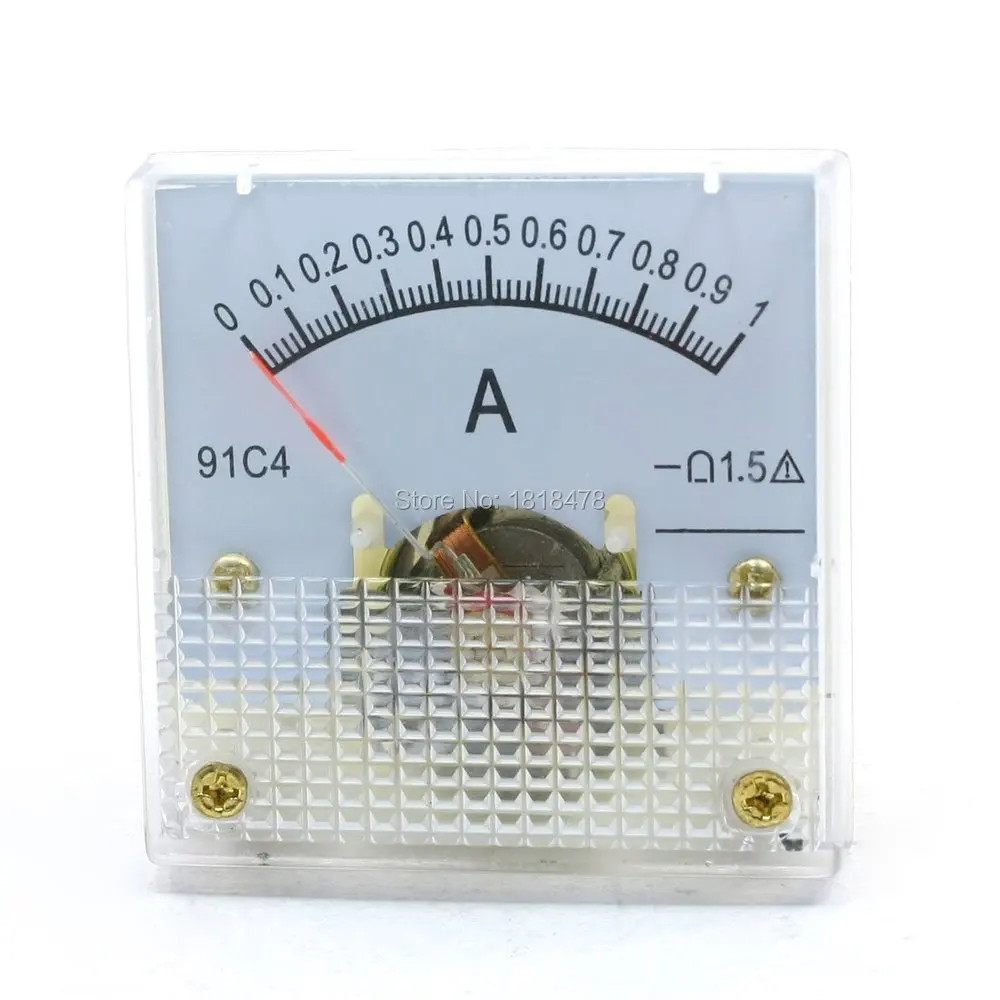 DC current meter 0-1A 91C4 DC 0-1A Analog Panel Meter Ammeter Amperemeter 45*45mm
DC current meter 0-1A 91C4 DC 0-1A Analog Panel Meter Ammeter Amperemeter 45*45mm