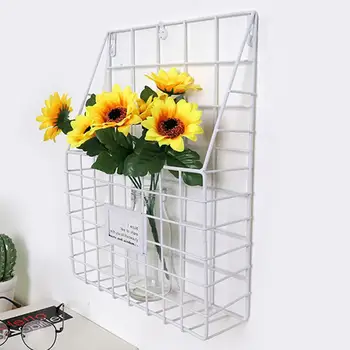 Creative Minimalist Wrought Iron Wall Mounted Newspaper Racks Storage Basket Wall Racks Wall Murals Home Decoration 
Creative Minimalist Wrought Iron Wall Mounted Newspaper Racks Storage Basket Wall Racks Wall Murals Home Decoration