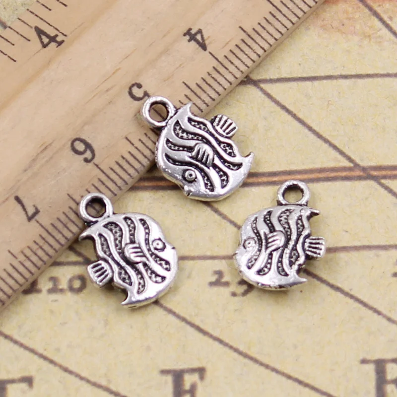 12pcs/lot Charms tropical fish 15x11mm Tibetan Silver Pendants Crafts Making Findings Handmade Antique Jewelry DIY for Necklace
12pcs/lot Charms tropical fish 15x11mm Tibetan Silver Pendants Crafts Making Findings Handmade Antique Jewelry DIY for Necklace