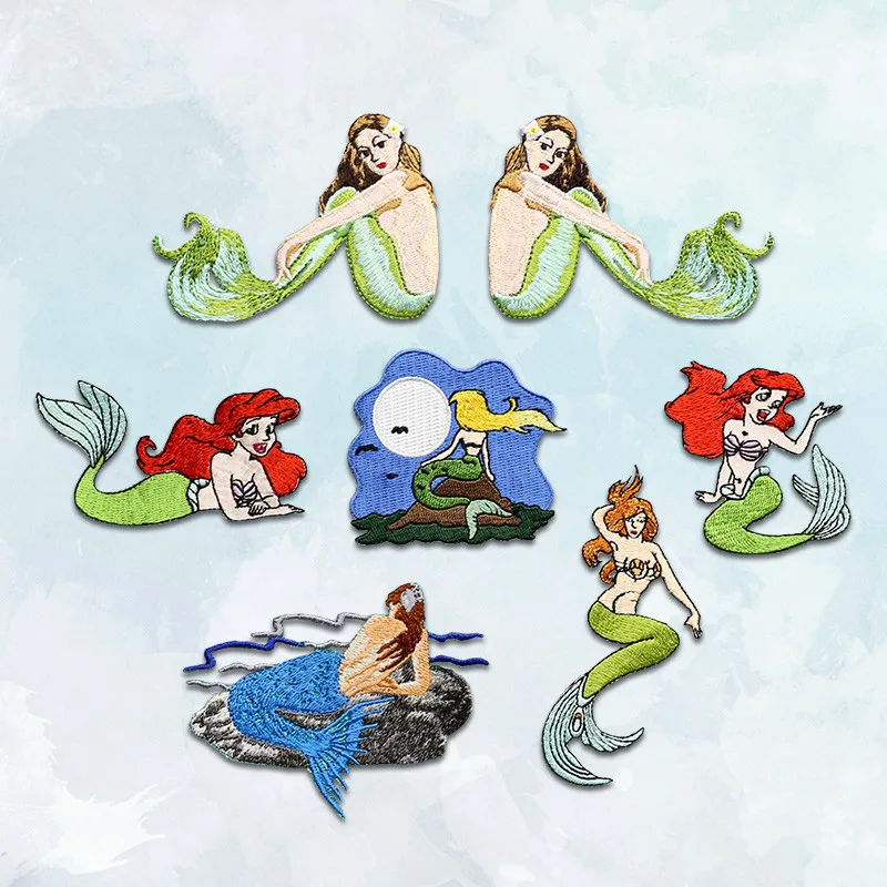 New Cute Mermaid Patch High Quality Patches Embroidered Iron on Patches for Clothing DIY Clothes Applique
New Cute Mermaid Patch High Quality Patches Embroidered Iron on Patches for Clothing DIY Clothes Applique