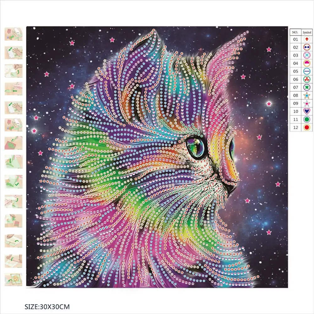cat crystal Moge Diamond Painting Partial Round cartoon animal New DIY Sticking Drill Cross Embroidery 5D simple Home Decoration
cat crystal Moge Diamond Painting Partial Round cartoon animal New DIY Sticking Drill Cross Embroidery 5D simple Home Decoration
