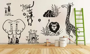 Custom Color Jungle Animals Collection Huge Wall Decals Home Art Special Decor Creative Vinyl Wall Stickers Mural A001B
Custom Color Jungle Animals Collection Huge Wall Decals Home Art Special Decor Creative Vinyl Wall Stickers Mural A001B