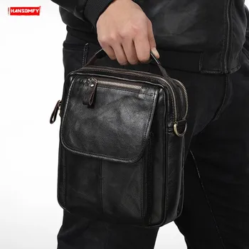 Casual Black Cowhide Wax Leather Men Shoulder Messenger Bag Retro Vertical Crossbody Bags Men's Hadnbag Fashion Genuine Leather
Casual Black Cowhide Wax Leather Men Shoulder Messenger Bag Retro Vertical Crossbody Bags Men's Hadnbag Fashion Genuine Leather