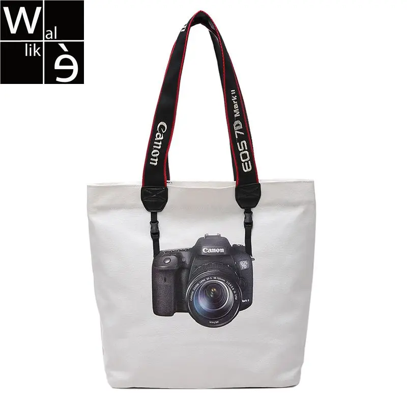 Wallike Women Canvas Shopping Bag Lady Tote Bag Cute Camera Pattern Printed Casual Shoulder Bag Daily Bookbag Summer Beach Bags
Wallike Women Canvas Shopping Bag Lady Tote Bag Cute Camera Pattern Printed Casual Shoulder Bag Daily Bookbag Summer Beach Bags