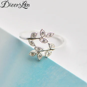 DIEERLAN Bijoux Fashion Bohemian Cubic Zircon Leaf Rings Vintage Wedding Jewelry 925 Sterling Silver Rings for Women Ladies
DIEERLAN Bijoux Fashion Bohemian Cubic Zircon Leaf Rings Vintage Wedding Jewelry 925 Sterling Silver Rings for Women Ladies
