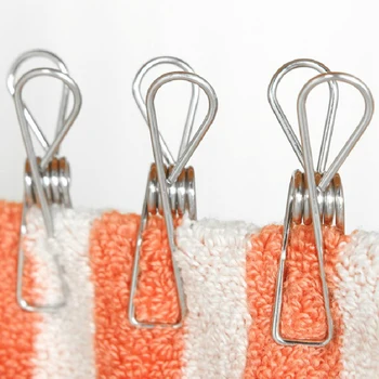 20 PCS Multipurpose Stainless Steel Clips Clothes Pins Pegs Holders Clothing Clamps Household Clothespin Clothes Folder Dropship
20 PCS Multipurpose Stainless Steel Clips Clothes Pins Pegs Holders Clothing Clamps Household Clothespin Clothes Folder Dropship