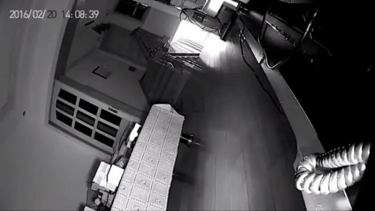 Night scene with IR illuminator support