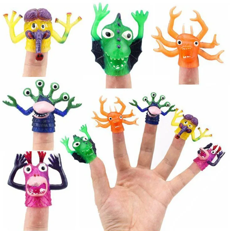 Novelty 5Pcs Different PVC Monster Finger Puppet For Telling Stories Halloween Funny Toy Action Figure Toy
Novelty 5Pcs Different PVC Monster Finger Puppet For Telling Stories Halloween Funny Toy Action Figure Toy