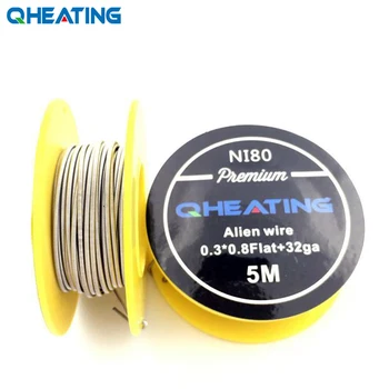 Qheating 5m/roll Premium NI80 Flat Alien wire Clapton Wire for RDA RBA Rebuildable Atomizer Heating Wires Coil
Qheating 5m/roll Premium NI80 Flat Alien wire Clapton Wire for RDA RBA Rebuildable Atomizer Heating Wires Coil