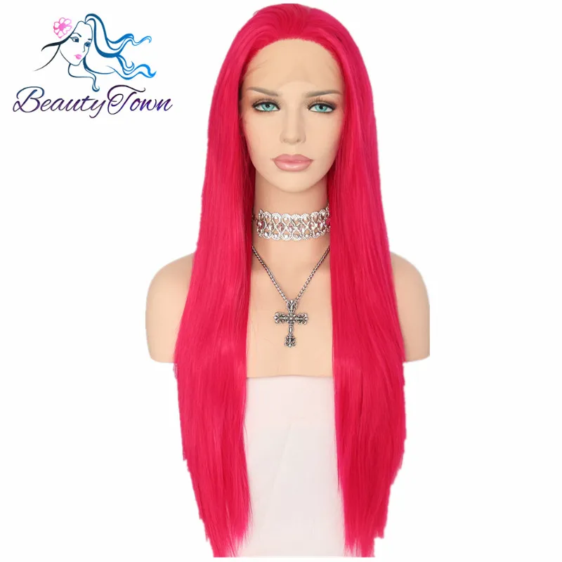 BeautyTown Straight Type Heat Resistant Hair Pink Red Color Cosplay Perruque Synthetic Lace Front Wigs For Women Party Present
BeautyTown Straight Type Heat Resistant Hair Pink Red Color Cosplay Perruque Synthetic Lace Front Wigs For Women Party Present