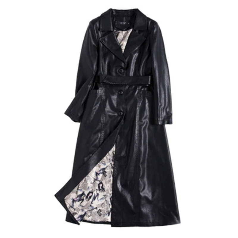 2021 New Autumn Winter Women Faux Leather Coat Belt Party Lady Overcoat Slim OL Female Long Coats PU Jackets Clothes
2021 New Autumn Winter Women Faux Leather Coat Belt Party Lady Overcoat Slim OL Female Long Coats PU Jackets Clothes