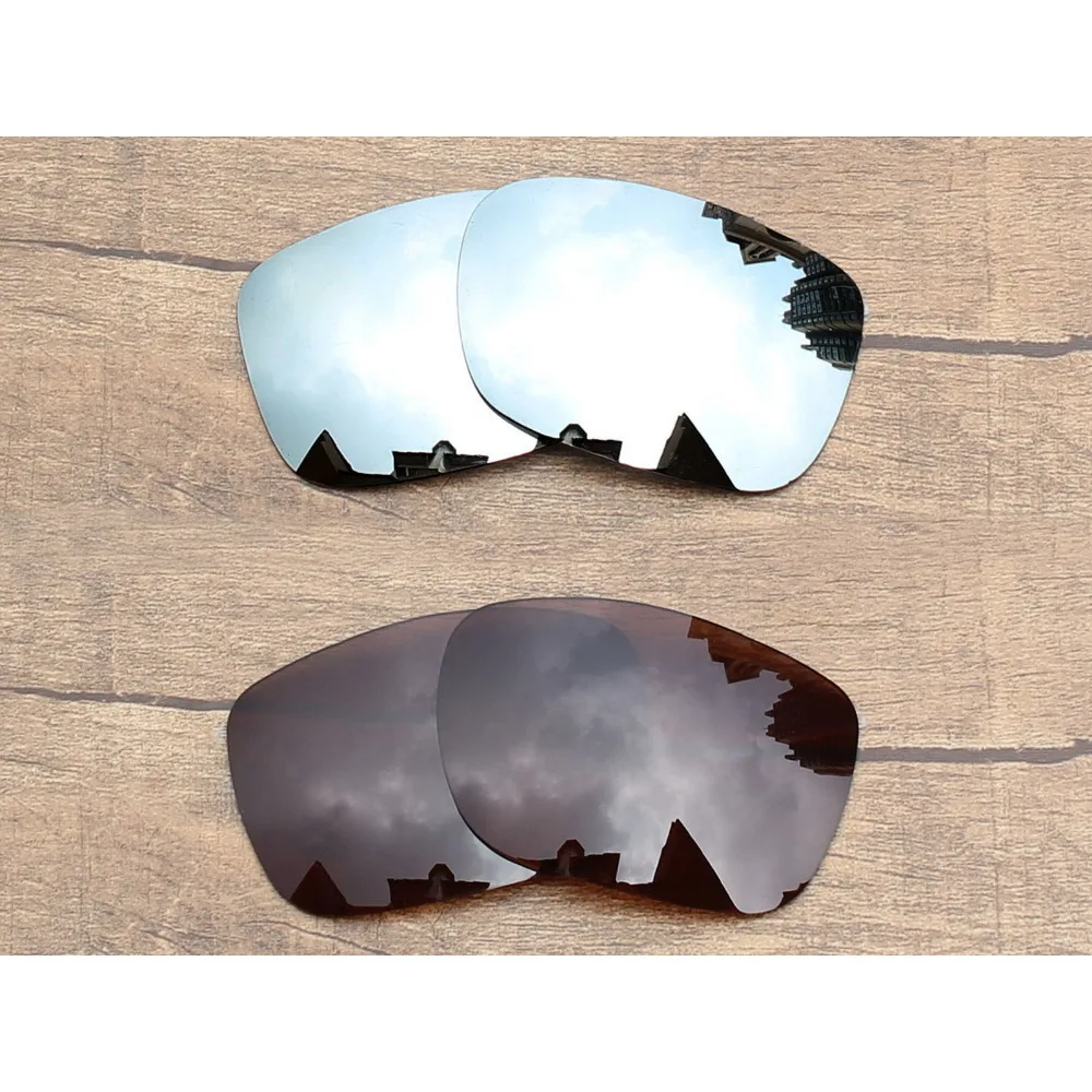 Vonxyz 2 Pairs Chrome Mirror & Bronze Brown Polarized Replacement Lenses for-Oakley TwoFace Frame
Vonxyz 2 Pairs Chrome Mirror & Bronze Brown Polarized Replacement Lenses for-Oakley TwoFace Frame
