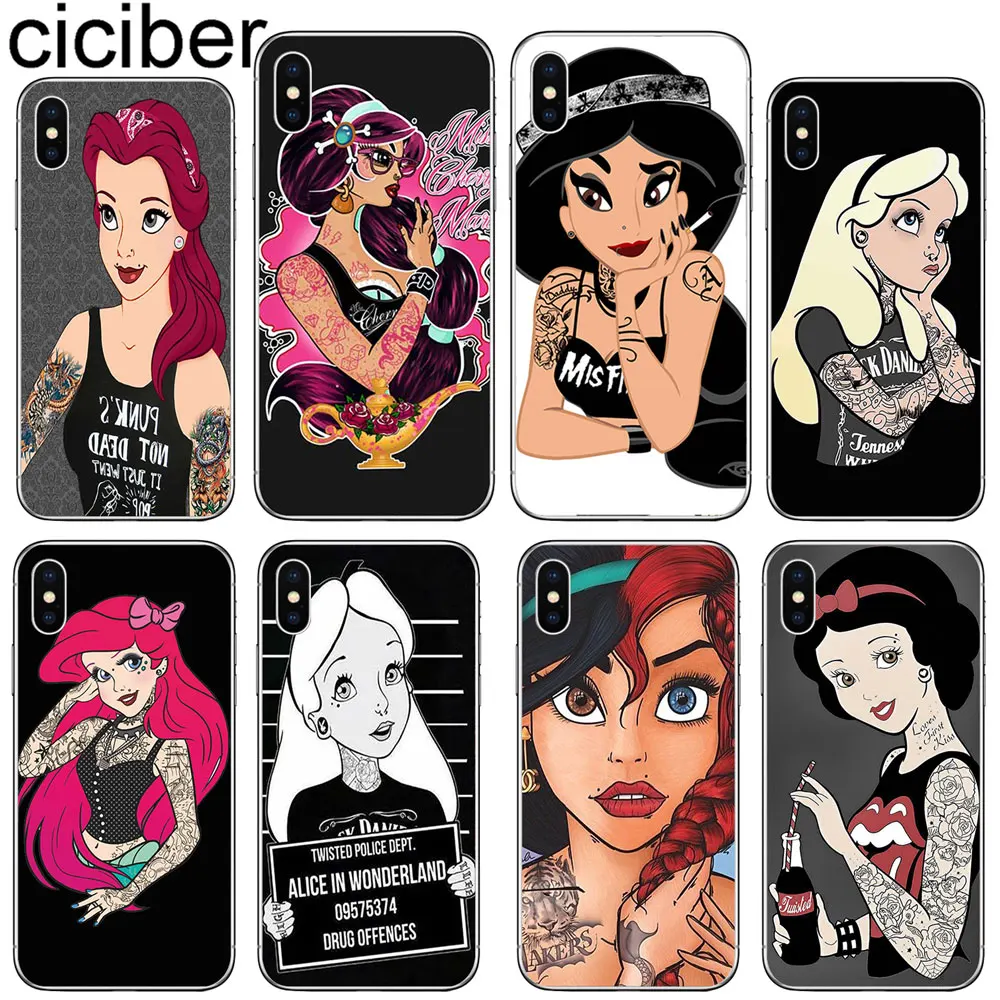ciciber Phone Case for Iphone X XR XS Max Soft Silicone Alice Ariel Jasmine Cover for iphone 7 8 6 6S Plus 5S SE 11 Pro Max Capa
ciciber Phone Case for Iphone X XR XS Max Soft Silicone Alice Ariel Jasmine Cover for iphone 7 8 6 6S Plus 5S SE 11 Pro Max Capa