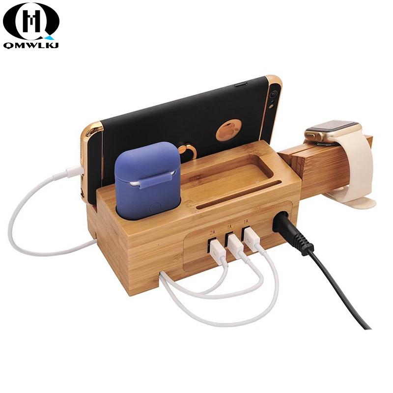 Multi-function mobile phone holder for Bluetooth wireless headset iPad watch bamboo wood USB base charging bracket
Multi-function mobile phone holder for Bluetooth wireless headset iPad watch bamboo wood USB base charging bracket