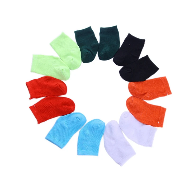 9 pairs of socks with different colors for 18 inch American girl doll accessories as the best gift children | Игрушки и хобби