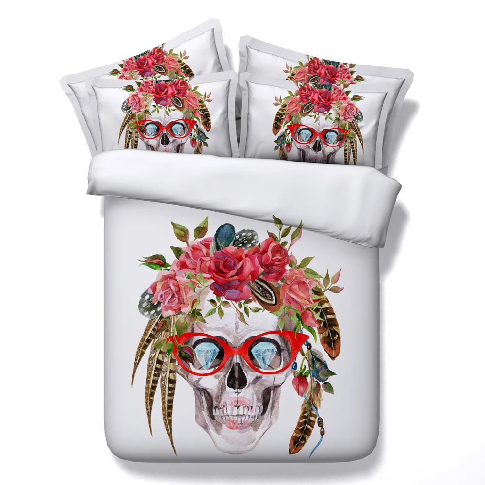 Free shipping 3d art of head/cranium/skull 5pcs bedding set with filling twin/full/queen/king/super king size home textile
Free shipping 3d art of head/cranium/skull 5pcs bedding set with filling twin/full/queen/king/super king size home textile