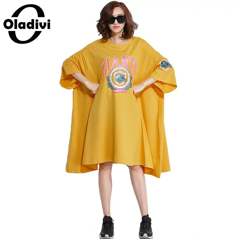 Oladivi Oversized Plus Size Women Clothing Casual Loose Cotton Dress Free Style Long Top Shirt Tunic Vestidos 2019 Summer New
Oladivi Oversized Plus Size Women Clothing Casual Loose Cotton Dress Free Style Long Top Shirt Tunic Vestidos 2019 Summer New