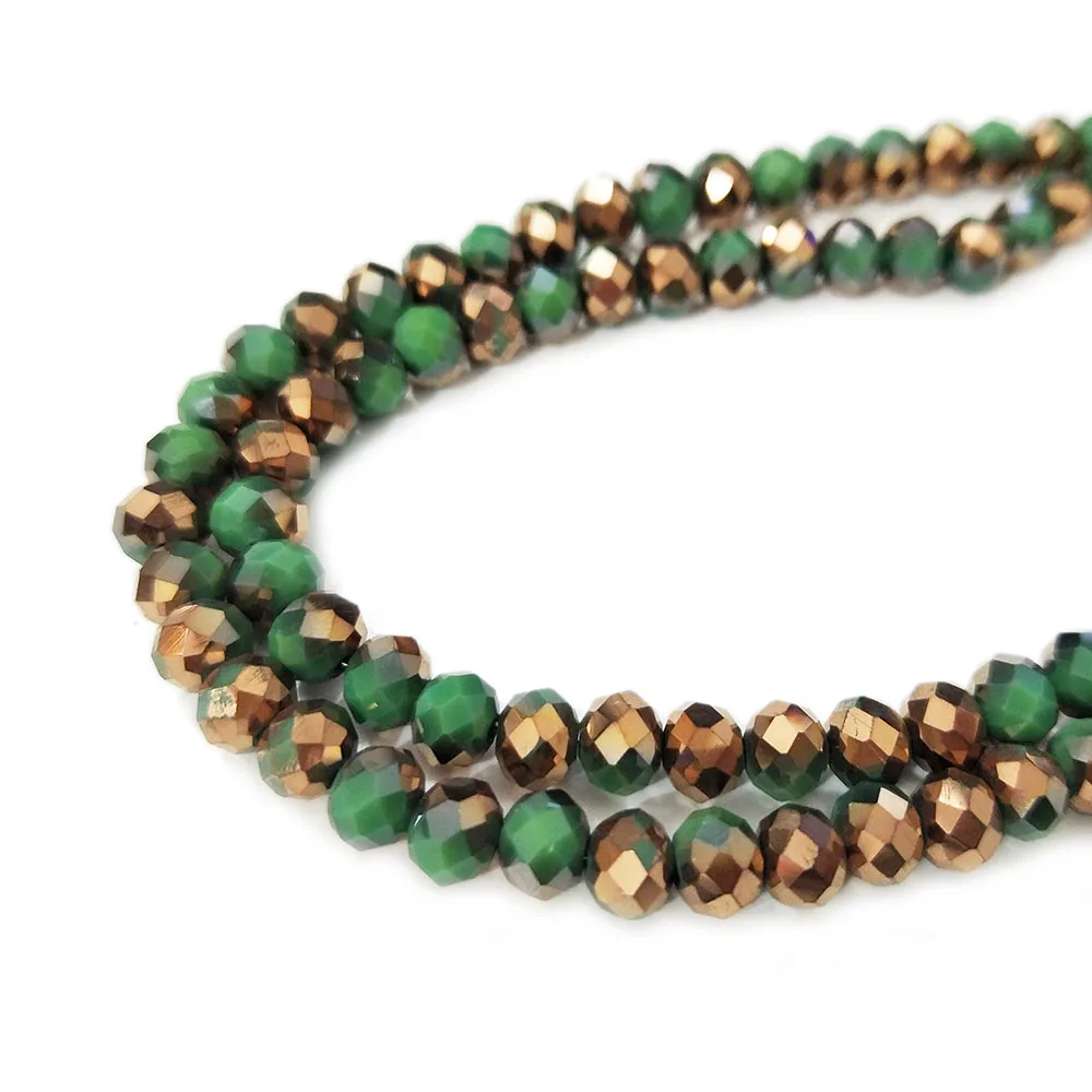 BEAUCHAMP 6mm Crystal Beads Rondelle Faceted Copper green Plating Necklace Headband Sewing Earring Jewelry Findings Bow Knot Diy
BEAUCHAMP 6mm Crystal Beads Rondelle Faceted Copper green Plating Necklace Headband Sewing Earring Jewelry Findings Bow Knot Diy