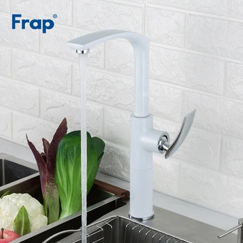 Frap White Deck Mounted Kitchen Faucets High 360 Degree Rotate Brass Mixer Basin Faucet Hot and Cold Water Faucet Crane Y40068-2
Frap White Deck Mounted Kitchen Faucets High 360 Degree Rotate Brass Mixer Basin Faucet Hot and Cold Water Faucet Crane Y40068-2