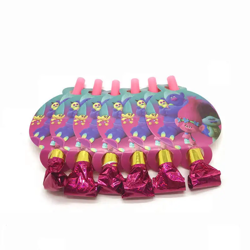 6pcs Colorful Cartoon Trolls Funny Whistles Children Birthday Party Blowing Dragon Blowout Baby Birthday Party Supplies
6pcs Colorful Cartoon Trolls Funny Whistles Children Birthday Party Blowing Dragon Blowout Baby Birthday Party Supplies