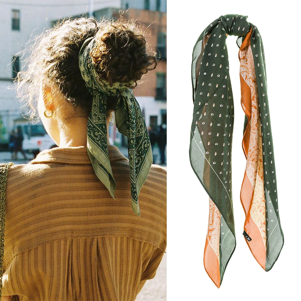 Haimeikang Retro Silk Square Hair Scarf Bandanas Women Girls Hair Accessories Amoeba Print Hairbands Bow Scrunchies Hair Rope
Haimeikang Retro Silk Square Hair Scarf Bandanas Women Girls Hair Accessories Amoeba Print Hairbands Bow Scrunchies Hair Rope