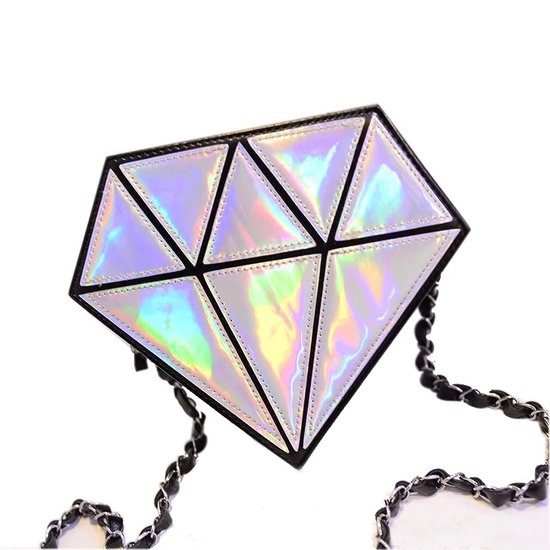 2018 fashion hologram bag diamond shape women messenger bag laser holographic bags crossbody chain bag 9 colors free shipping
2018 fashion hologram bag diamond shape women messenger bag laser holographic bags crossbody chain bag 9 colors free shipping