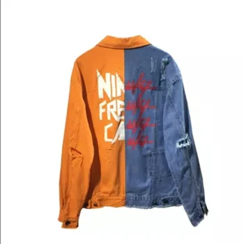 AULEAD Harajuku Letter Printed Denim Jacket Women Coat Spring Hole Patchwork Streetwear Hip Hop Casual Jean Jackets Korean Coats
AULEAD Harajuku Letter Printed Denim Jacket Women Coat Spring Hole Patchwork Streetwear Hip Hop Casual Jean Jackets Korean Coats