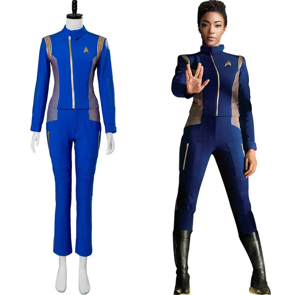 Star Cosplay Costume Trek Discovery Michael Burnham Uniform Suit Adult Women Outfit Halloween Carnival Costume
Star Cosplay Costume Trek Discovery Michael Burnham Uniform Suit Adult Women Outfit Halloween Carnival Costume