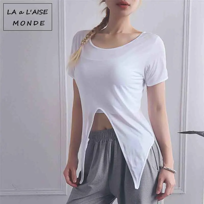2019 New Light Cool Quick-Drying Sports Fitness T-Shirt Swallowtail Deep V Can Penetrate Gas Yoga Clothing Short Sleeve
2019 New Light Cool Quick-Drying Sports Fitness T-Shirt Swallowtail Deep V Can Penetrate Gas Yoga Clothing Short Sleeve