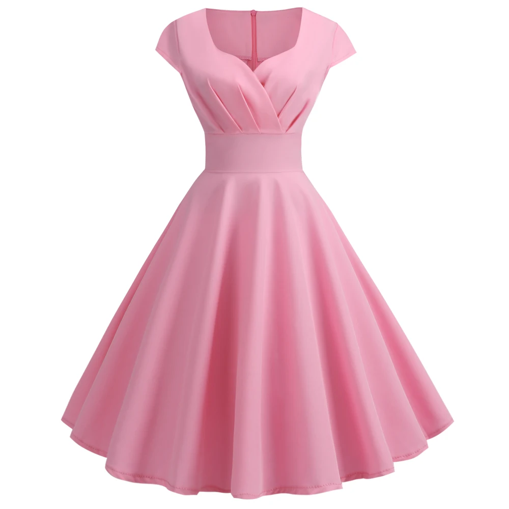 Joineles Elegant Style Sweetheart Neck Short Sleeves Women Retro Dress 6 Solid Colors Summer Vintage Dress Cotton Tunic Vestidos
Joineles Elegant Style Sweetheart Neck Short Sleeves Women Retro Dress 6 Solid Colors Summer Vintage Dress Cotton Tunic Vestidos