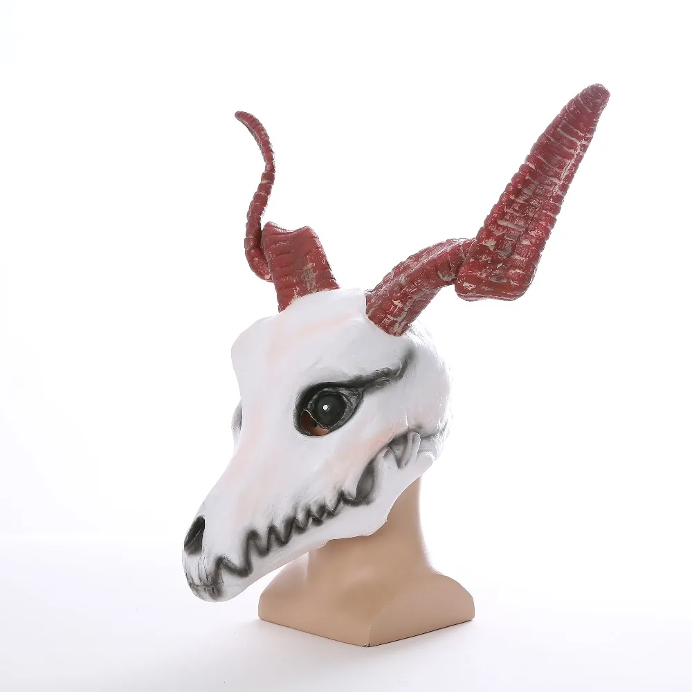Anime The Ancient Magus\' Bride Elias Ainsworth Mask Cosplay Latex Masks Elias Sheep Head Helmet Halloween Party Props2