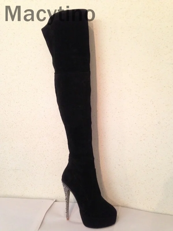 Women High Heels Tall Boots Sexy Suede Platform High Heeled Over The Knee Boots For Women Ladies Pole Dancing Boots
Women High Heels Tall Boots Sexy Suede Platform High Heeled Over The Knee Boots For Women Ladies Pole Dancing Boots