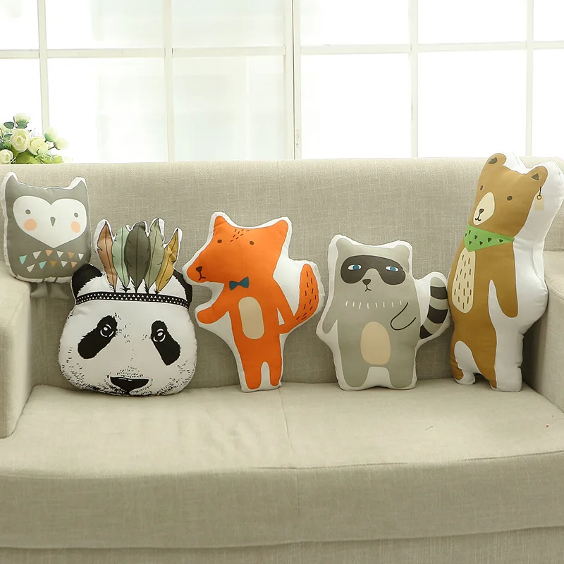 2018 Lovely Animals Fox Bear Raccoon Hunter Cartoon Cushion Pillow Toys Stuffed Plush Dolls Gifts For Kids Decorative Pillows
2018 Lovely Animals Fox Bear Raccoon Hunter Cartoon Cushion Pillow Toys Stuffed Plush Dolls Gifts For Kids Decorative Pillows