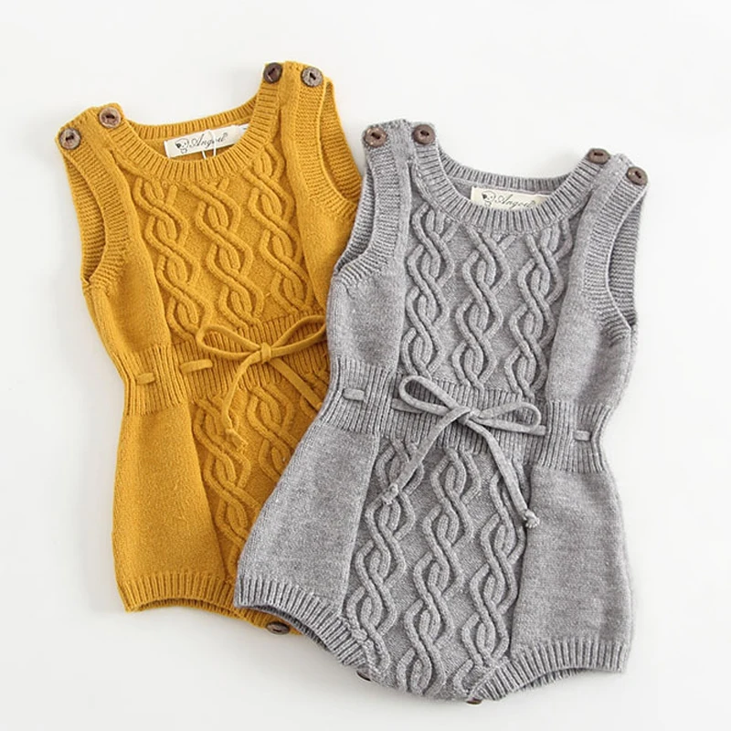 2019 Autumn Newborn Baby Girls Boys Romper Knitted Wool Yellow Grey Color Twisted Overall Jumpsuit For Baby Clothes Vest Romper
2019 Autumn Newborn Baby Girls Boys Romper Knitted Wool Yellow Grey Color Twisted Overall Jumpsuit For Baby Clothes Vest Romper
