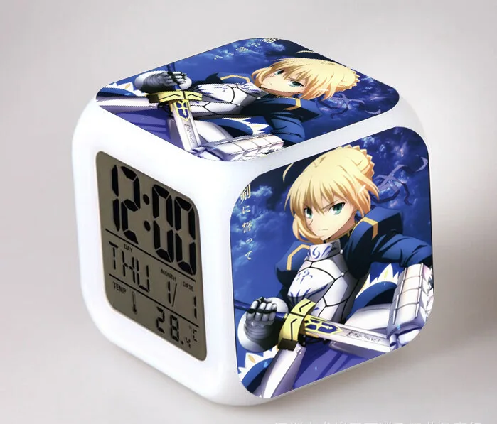 Japanese Anime Fate/Zero Stay Night SABER LED 7 Color Flash Digital Alarm Clocks Kids Night Light Bedroom Clock
Japanese Anime Fate/Zero Stay Night SABER LED 7 Color Flash Digital Alarm Clocks Kids Night Light Bedroom Clock