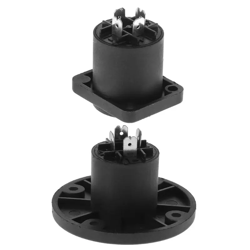 4pcs Jack Panel Socket Connector 4 Pole Audio Speaker Twist Lock Round Square Mount for Neutrik Speakon NL4MP NL4MPR NL4FC NL4FX
4pcs Jack Panel Socket Connector 4 Pole Audio Speaker Twist Lock Round Square Mount for Neutrik Speakon NL4MP NL4MPR NL4FC NL4FX