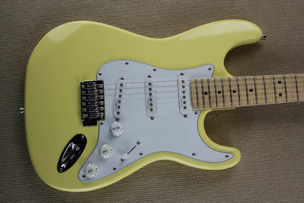 Factory store Scalloped Fingerboard, Dimarzio Pickups, Vintage yellow cream Yngwie Malmsteen Guitar, Big Head ST Electric Guitar
Factory store Scalloped Fingerboard, Dimarzio Pickups, Vintage yellow cream Yngwie Malmsteen Guitar, Big Head ST Electric Guitar