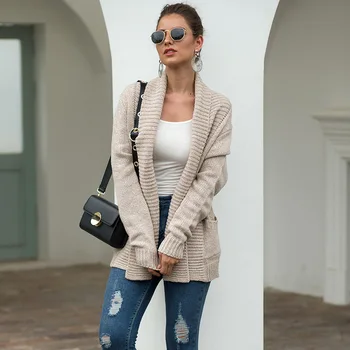 Cardigan Women Long Sleeve Knitted Sweater Cardigan Autumn Winter Turn-down Collar Womens Sweaters 2020 Jersey Mujer Invierno
Cardigan Women Long Sleeve Knitted Sweater Cardigan Autumn Winter Turn-down Collar Womens Sweaters 2020 Jersey Mujer Invierno