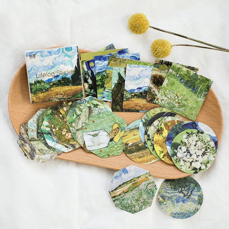 45 Pcs/pack Cute Meet Van Gogh Reproduce Classic Decorative Stickers Adhesive Stickers DIY Decoration Diary Stickers Stationery
45 Pcs/pack Cute Meet Van Gogh Reproduce Classic Decorative Stickers Adhesive Stickers DIY Decoration Diary Stickers Stationery