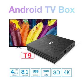 Newest 4GB 64GB Android 8.1 TV Box T9 RK3328 Quad Core 4G/32G USB 3.0 Smart 4K Set Top Box Optional 2.4G/5G Dual WIFI Bluetooth
Newest 4GB 64GB Android 8.1 TV Box T9 RK3328 Quad Core 4G/32G USB 3.0 Smart 4K Set Top Box Optional 2.4G/5G Dual WIFI Bluetooth